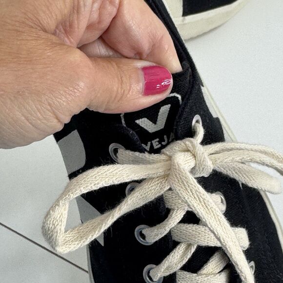 Veja Mens Sneakers Wata Canvas Low Top Black US 8 - Picture 8 of 11